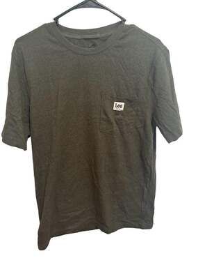 Lee Classic Fit Men’s Olive Green Crew Neck T-Shirt